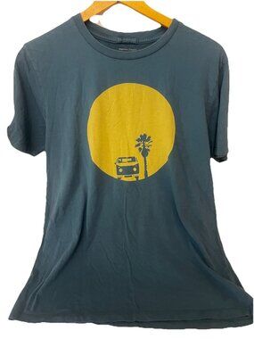 Marine Layer  Sun Surf Graphic Tee Shirt Short Sleeve Supima Cotton Modal Blue S